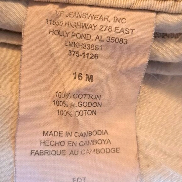 Lee Khaki Long Length Bermuda Shorts Plus Size 16 - Picture 4 of 4